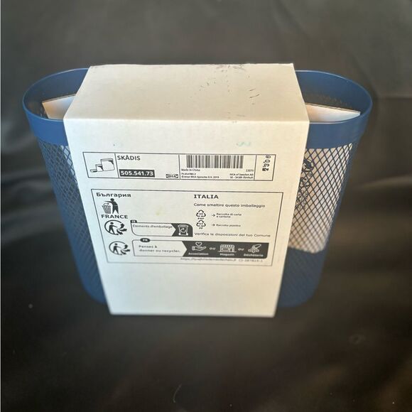 NEW IKEA Storage basket set of 3, dark blue NIB - Picture 4 of 7